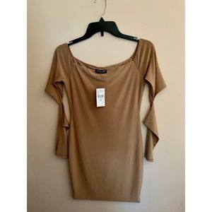 ✨NWT FASHION NOVA SLAY LIKE KY MOCHA DRESS- M✨
